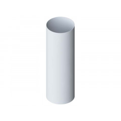 Труба водосточная с муфтой 3000 мм, ПВХ, серия Элит, цвет Белый