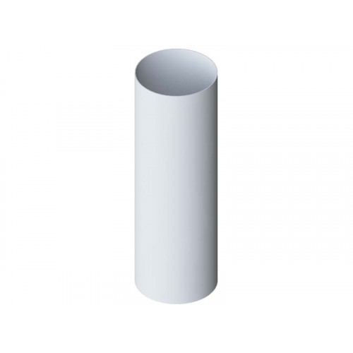 Труба водосточная с муфтой 4000 мм, ПВХ, серия Элит, цвет Белый